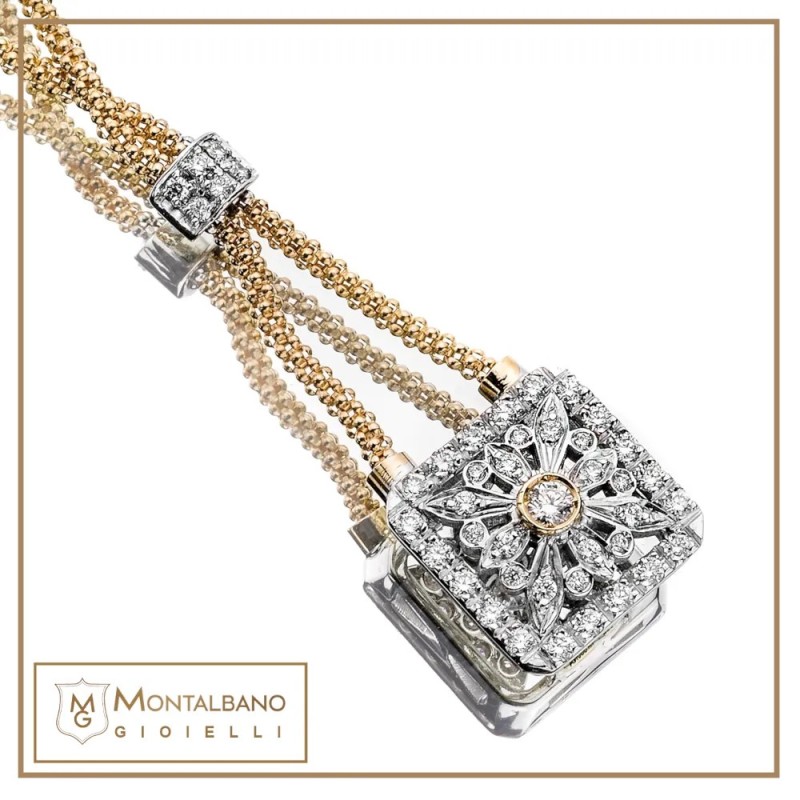 Collana Raggio di sole quadrato| Gioielli De Nobili